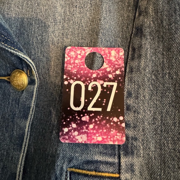 Lane Bryant Womens Denim Jacket Size 14 Bohemian Long Jean Double Breasted - Picture 6 of 6